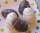 Chocolate Easter Eggs with Peanut Butter Filling