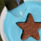 Chocolate covered brownie stars