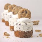 Mini chocolate chip cookie cheesecakes