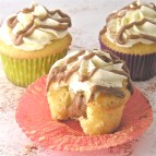 Cinnamon Roll Filling in a yummy cupcake!