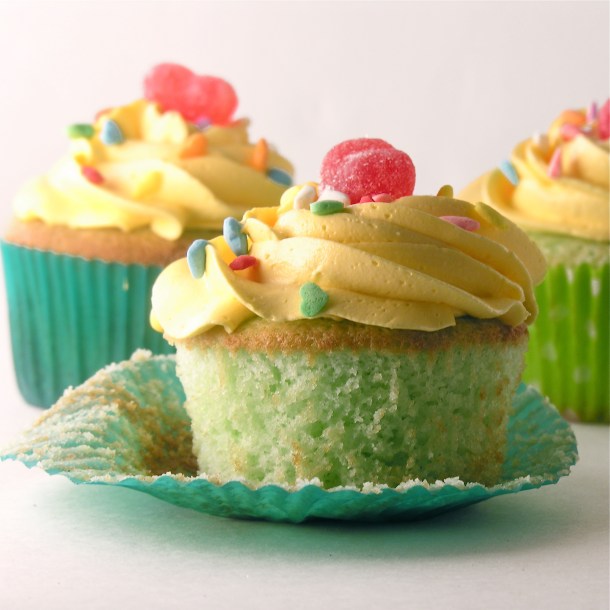 Yummy Lime Cupcakes with Lemon Butter cream Frosting!