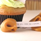 Caramel Apple Cupcakes with misfortune cookies