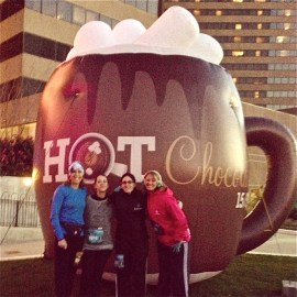 Starting line of the Hot Chocolate Race