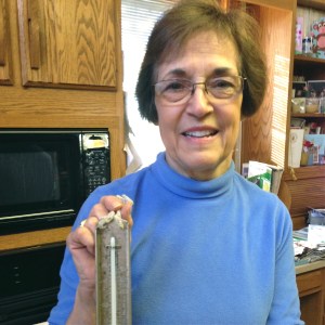 Gail and her moms candy thermometer