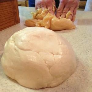 Knead into a soft cream