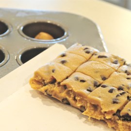 Break apart cookie dough bits....