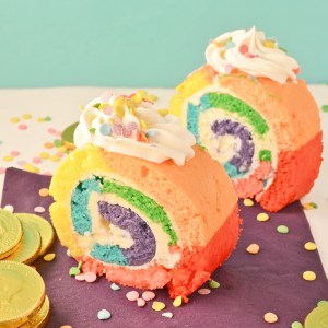 Rainbow Cake Roll
