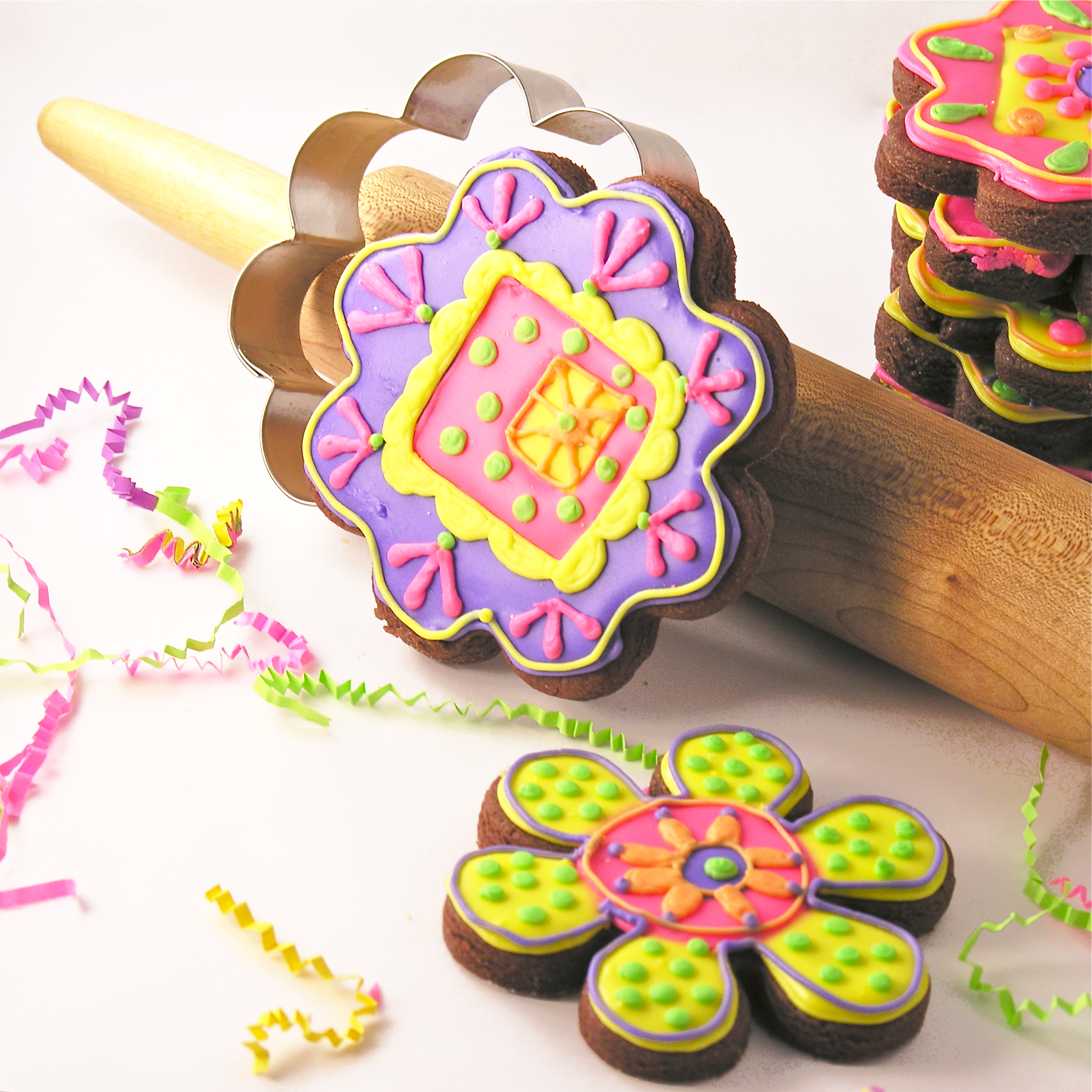 Chocolate cut-out cookies