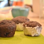 Cupcakes ready to be covered in fondant