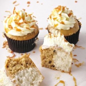 Coconut Caramel Cupcakes!