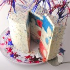 Patriotic Polka Dot Cake!!!!