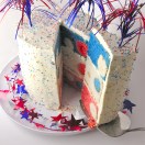 Patriotic Polka Dot Cake!!!!