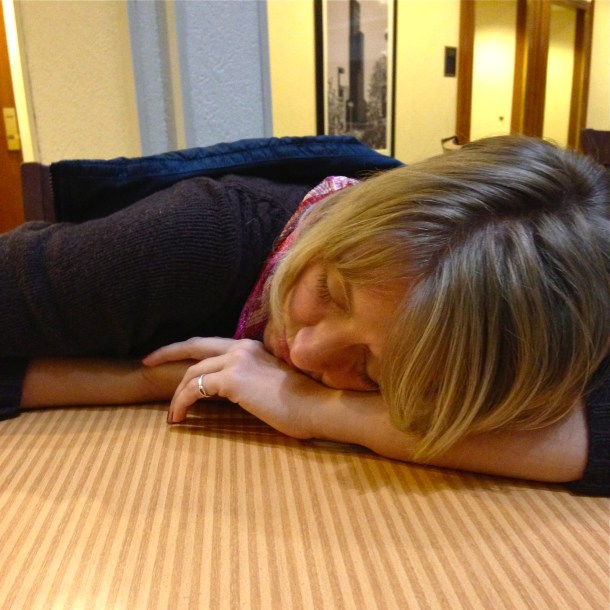 Sleeping while we wait...