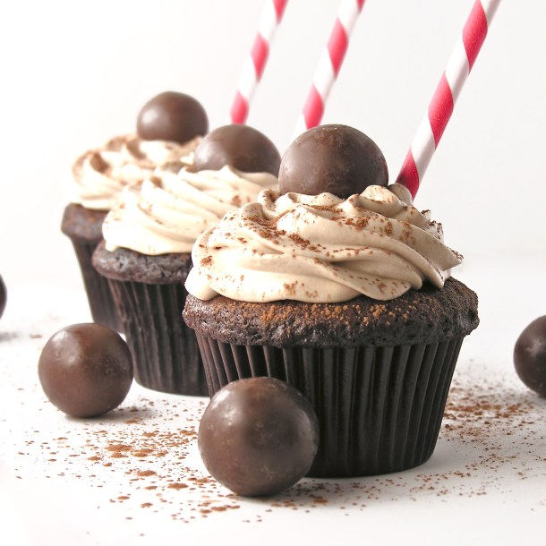 Malted Milkshake Cupcakes