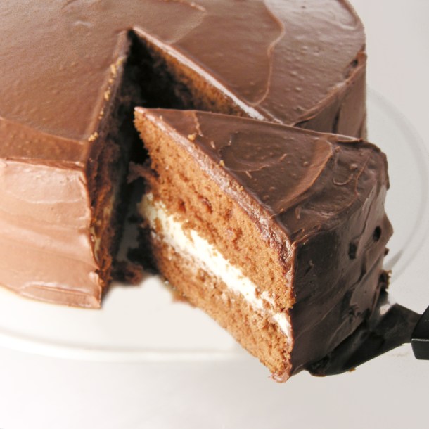 Red chocolate cream cake!