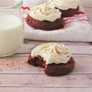 Red velvet cookies with cream cheese icing!!