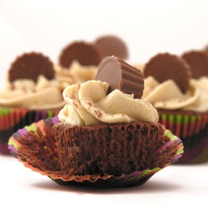 Peanut Butter Fudge Cupcakes!!