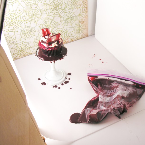 Broken glass cupcakes-- food photography at its finest....lol!