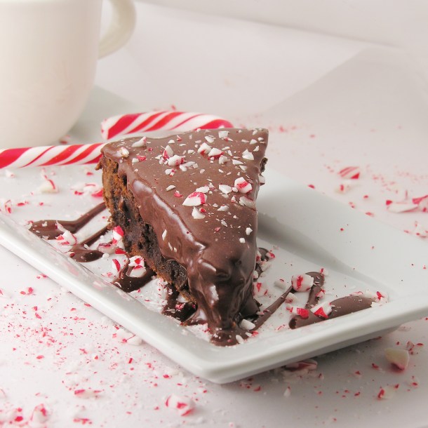 Peppermint Brownie Cake