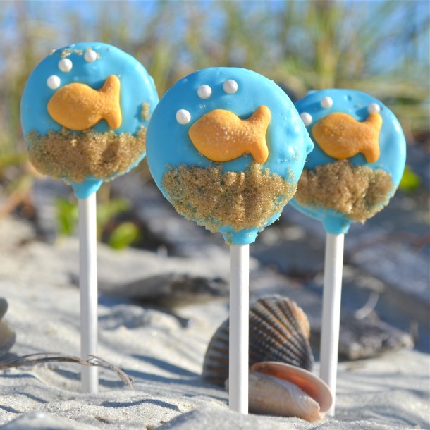 Goldfish Oreo pops!