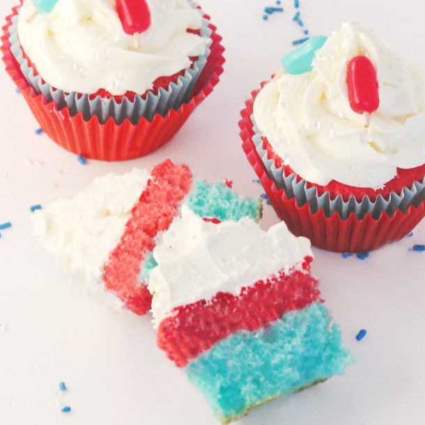 Bomb Pop Cupcakes!!!