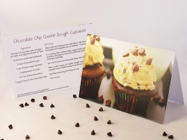 Chocolate Chip Cookie Dough Cupcakes Front and Back