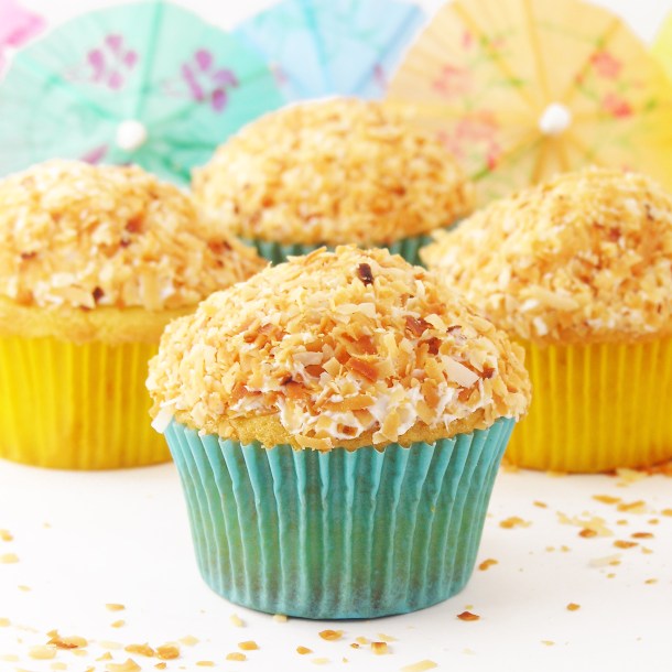 Pina Colada Cupcakes!!