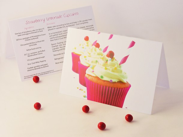 Strawberry Lemonade Cupcakes Front and Back