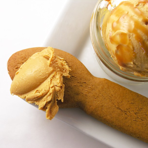 Caramel Gelato and ginger bread cookies