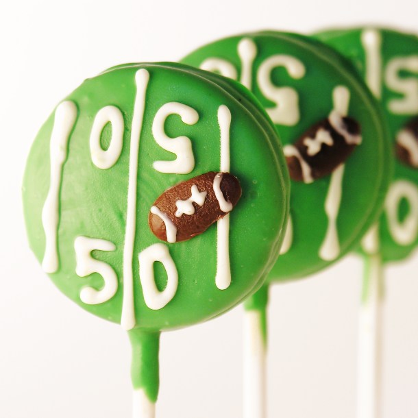 Football Field Oreo Pops