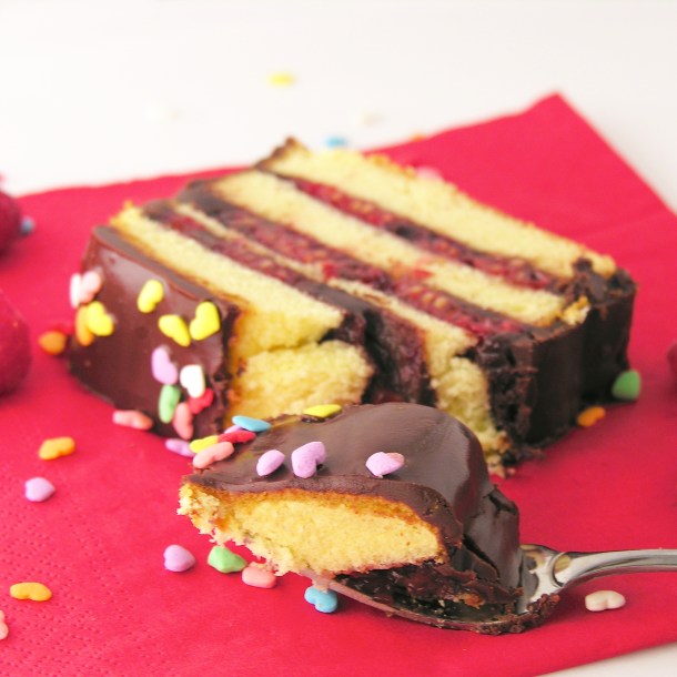 Raspberry Fudge Layer Cake3