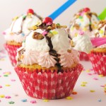 Banana Split Cupcakes