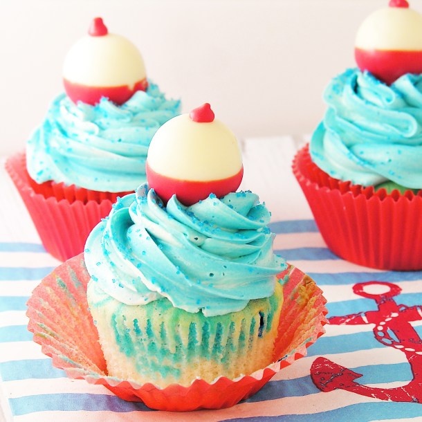 Bobber Cupcakes