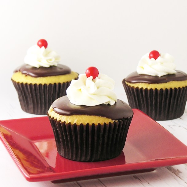 Boston Cream Pie Cupcakes