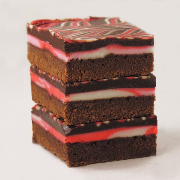 Candy Cane Brownies