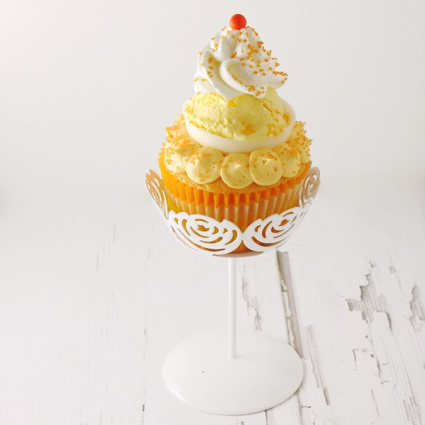 Orange Creamsicle Cupcake