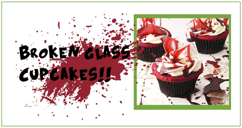 broken glass cupcakes