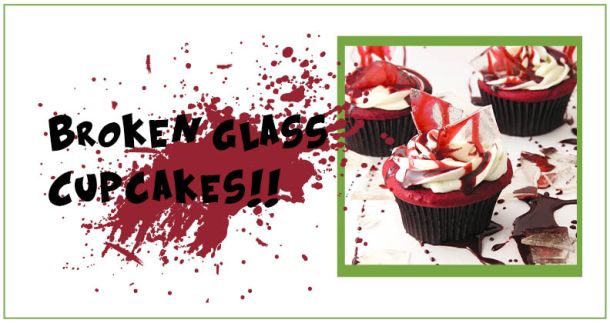 broken glass cupcakes