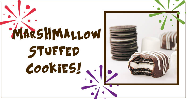Marshmallow Stuffed Oreos
