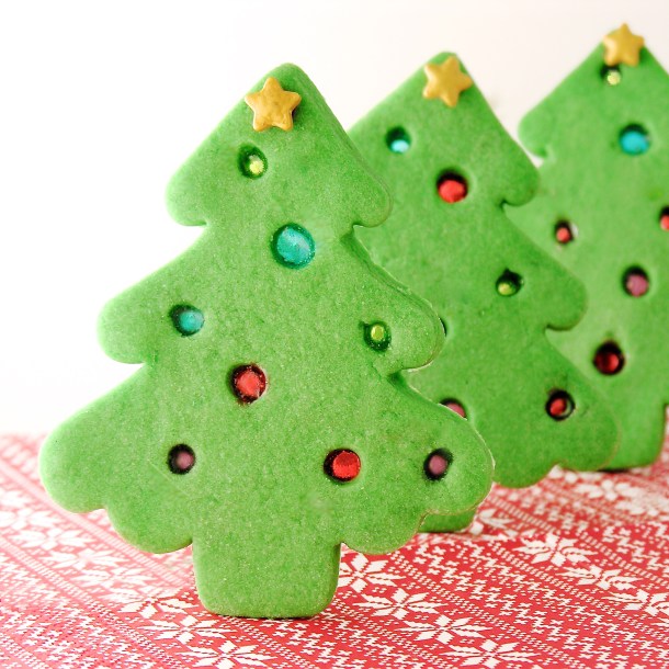 Stained glass Christmas Cookie